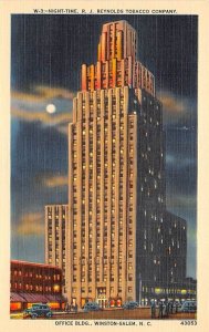 R. J. Reynolds Tobacco Company Office Building, Night Winston-Salem, North Ca...