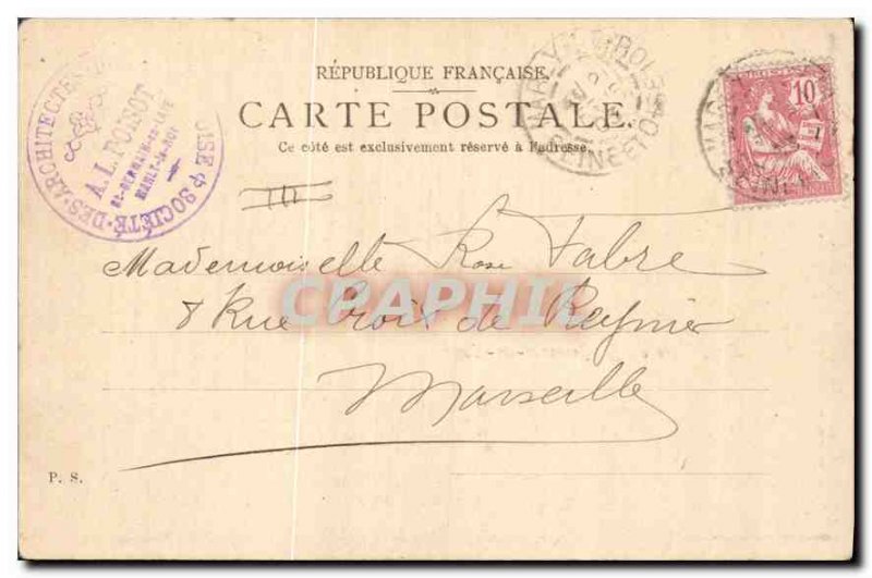Old Postcard The Mayor of Saint Germain en Laye