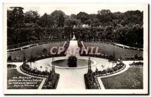 Old Postcard Meaux From Garden & # 39Ancien Eveche Parterre Our Draw For The