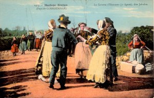 Brittany,  France - Mariage Breton - La Gavotte d'Honneur, dire Jabadao