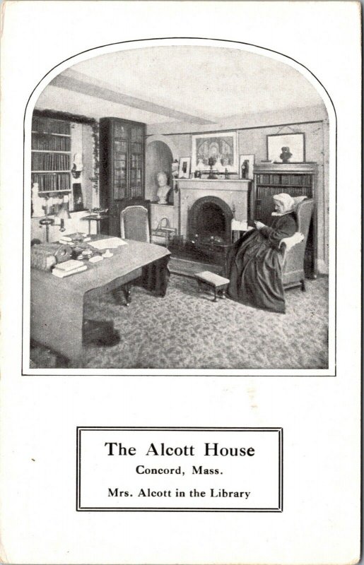 Two Postcards The Alcott House in Concord, Massachusetts