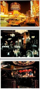 3~4X6 Postcards Las Vegas, NV Nevada GOLDEN NUGGET Casino~Chinese Restaurant~Bar