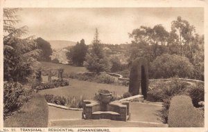 B218 South Africa Transvaal Residential Johannesburg vintage postcard