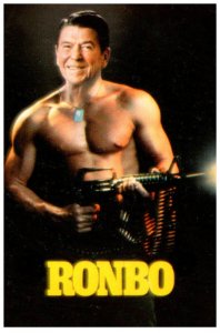 Ronbo Presient  Reagan as Rambo