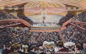 New Jersey Ocean Grove Interior Of Auditorium 1908