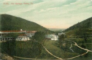 Hot Springs Valley Virginia #A523 C-1910 Postcard Bastian Bros 21-5463