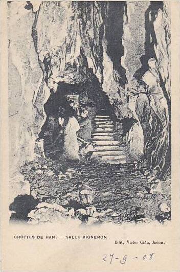 Belgium Grotte de Han Salle Vigneron 1908