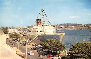 Ocean Monarch Along No 1 Dock Bermuda Postcard