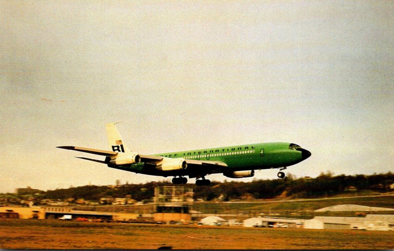 Airplanes Braniff International Airways Boeing 707-327C At Boeing Field Seattle