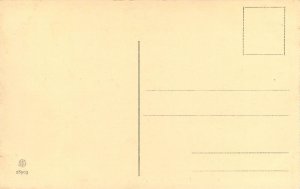 Fine art postcard painting Botticelli la Calunnia regia galleria Uffizi Florence