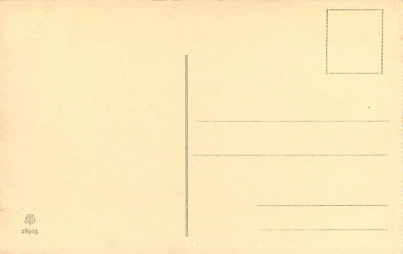 Fine art postcard painting Botticelli la Calunnia regia galleria Uffizi Florence