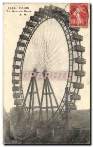 Old Postcard Paris Ferris Wheel