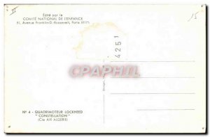 Postcard Modern Jet Aviation Co. Four-engined Lockheed Constellation Air Algerie