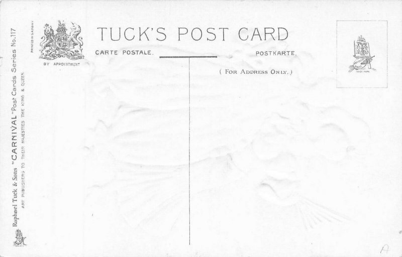 Raphael Tuck Carnival Series 117 Jolly Comrades Embossed Postcard