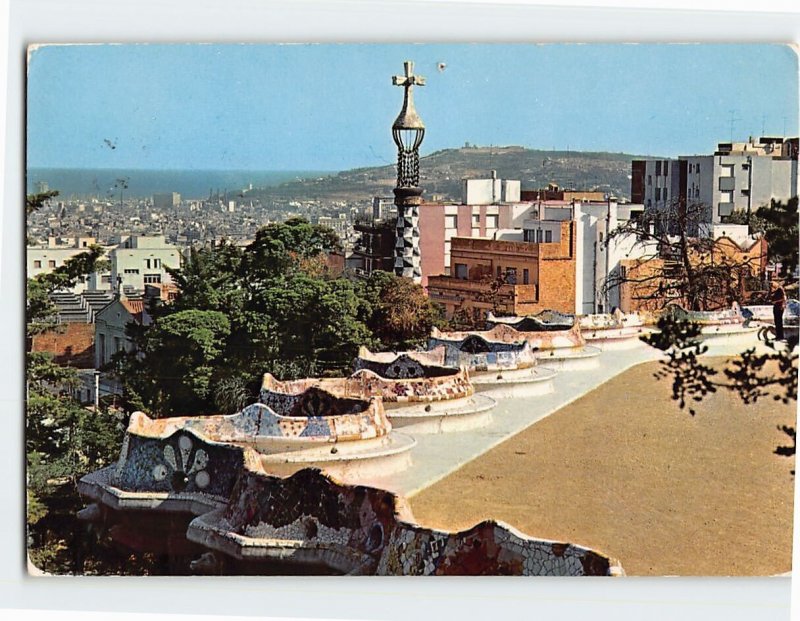 Postcard Park Güell Barcelona Spain