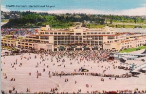 Seattle Tacoma Airport WA Washington Seatac Unused Smith's Postcard H8