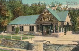 Vintage Postcard Soda Springs Park Cottage House Restaurant Manitou Colorado CO