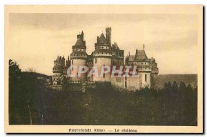 Old Postcard Pierrefonds Oise Le Chateau