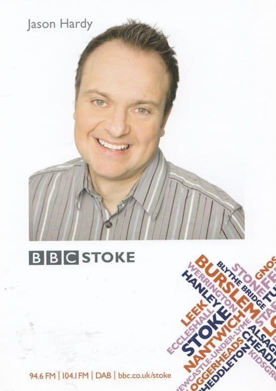 Jason Hardy BBC Radio Stoke Cast Card Photo