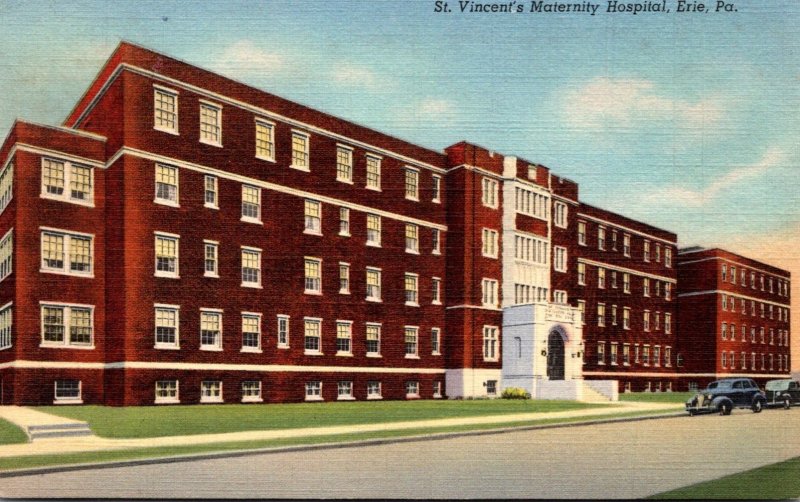 Pennsylvania Erie St Vincent's Maternity Hospital