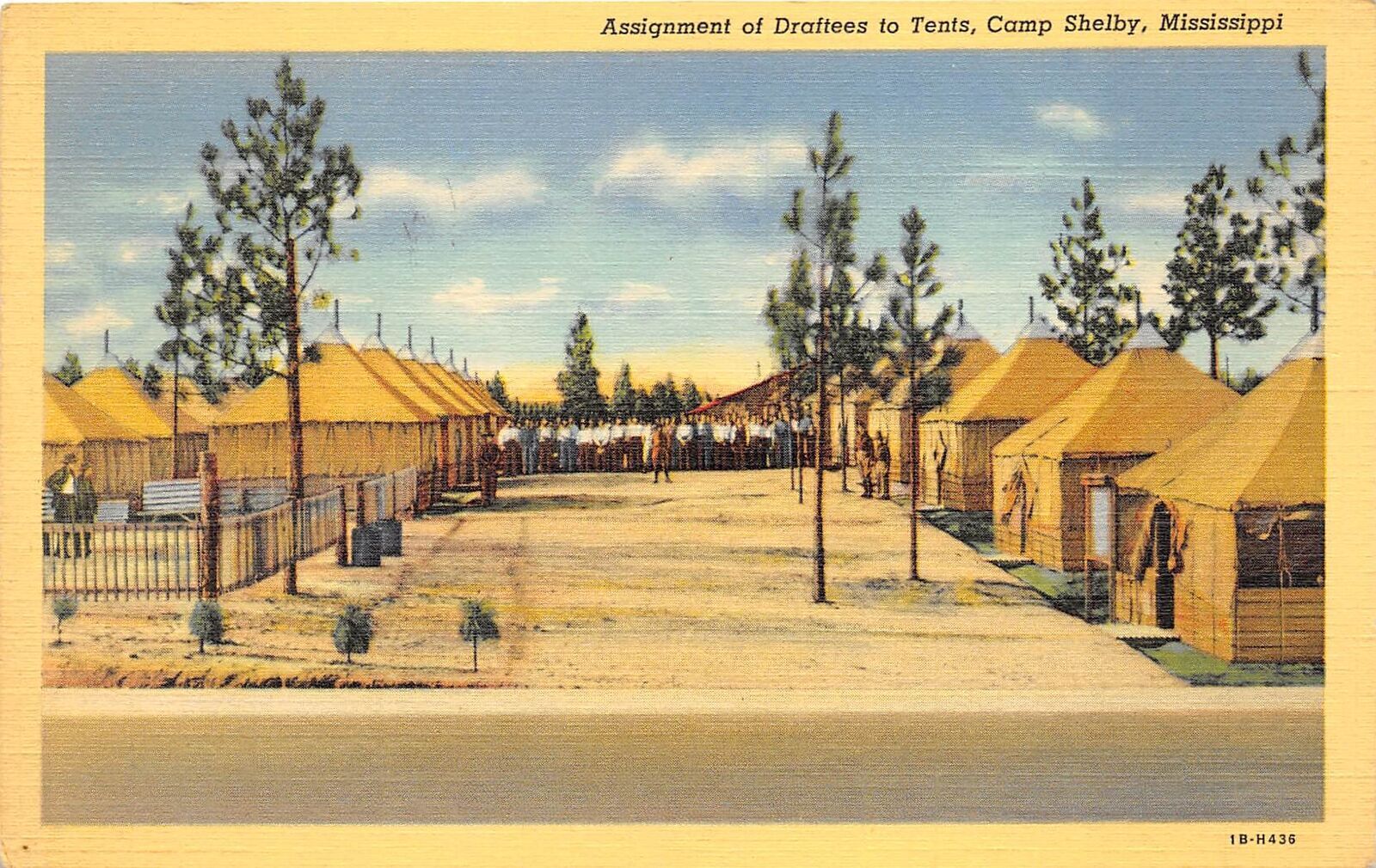 Camp Shelby Mississippi 1940s WWII Postcard Assignment Of Draftees To   17860e4bc46ea566c49870aaa319dc45 