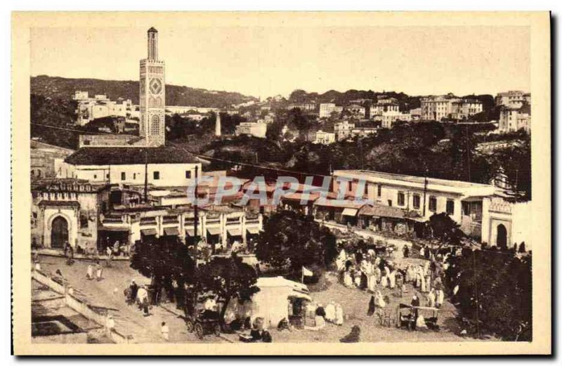 Old Postcard Tangier Grand Sokko Mendoubia and Marshan