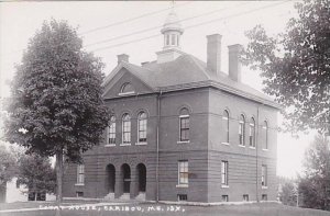 Maine Caribou Court House Real Photo RPPC