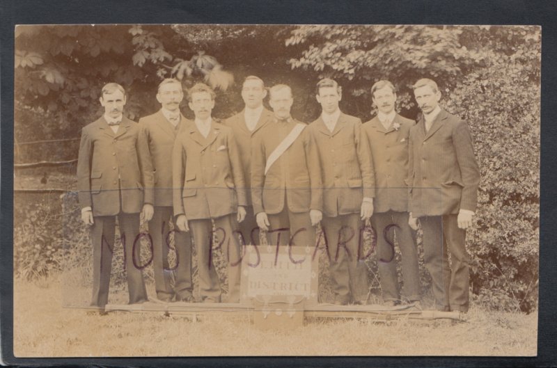 Medical Postcard-Erith and District 1908 First Aid Group,Stretcher Bearers HP493