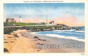 Nobska Light & Beach Cape Cod, Mass, USA Unused 
