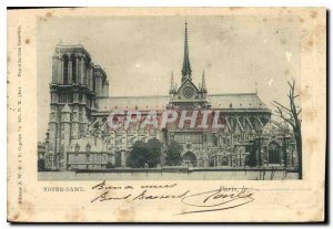 Old Postcard Paris Notre Dame