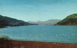 Postcard The Mighty Columbia River Highway 30 In Foreground Near Mosier Oregon