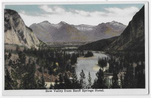 Bow Valley as seen from Baniff Springs Hotel  Alberta Canada