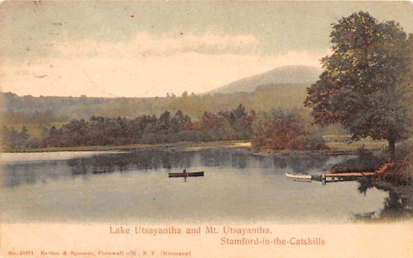 Lake Utsayantha & Mt Utsayantha in Stamford, New York