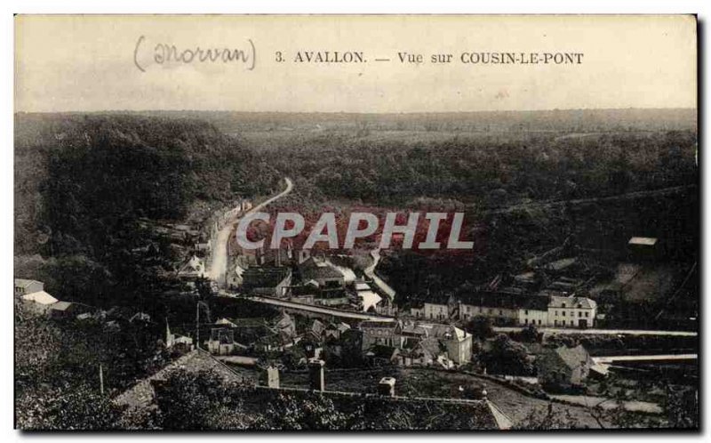 Old Postcard Avallon View sue Cousin Bridge