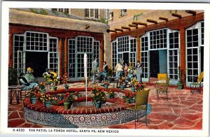 Postcard HOTEL SCENE Santa Fe New Mexico NM AK5705