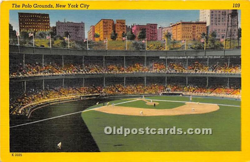 The Polo Grounds New York City, NY, USA Stadium Unused 