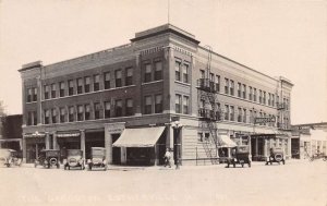 Esterville Iowa The Gardston and Street Scene Real Photo Postcard AA82944