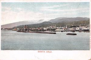 SANTA CRUZ SPAIN PANORAMA VIEW POSTCARD 1900s