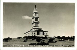 RPPC George Washington Masonic National Monument Alexandria VA UNP Postcard C3
