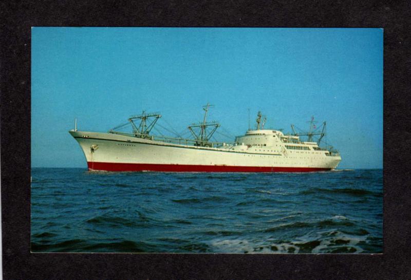 Nuclear Ship NS N S Savannah US U.S. Navy, Military Postcard Naval Ship