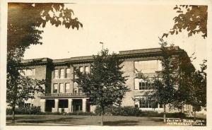 College Campus 1920s MOUNT PLEASANT MICHIGAN RPPC Real photo Science 3306