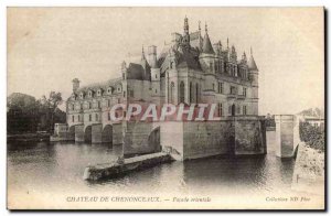 Chateau Chenonceaux Old Postcard Eastern Facade