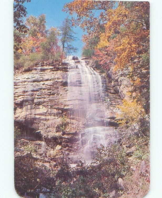 Pre-1980 WATERFALL SCENE Tryon - Near Hendersonville North Carolina NC E4467