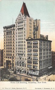 Home life building Broadway, New York, USA D.P.O. , Discontinued Post Office ...