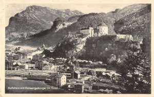 Tirol Austria scenic view Kufstein mit Kaisergebirge antique pc BB1404