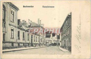 Postcard Old Buchsweiler Kanalstrasse