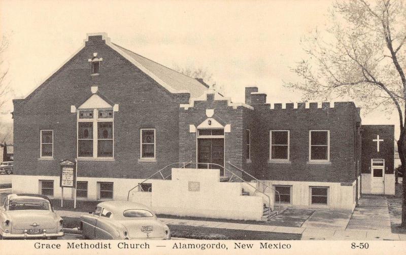 Alamogordo New Mexico Grace Methodist Church Antique Postcard (J29014)