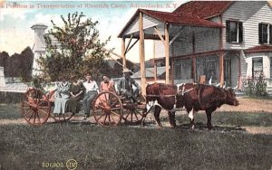 Problem in transportation at Riverside Camp Adirondack Mountains, New York  