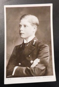 1911 Royalty Postcard Cover His Majesty The Prince of Wales RPPC to Wigborough