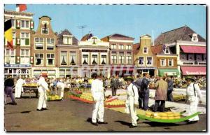 Postcard Modern Alkmaar Kaasmarkt